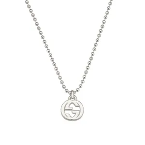 GC Interlocking Sterling Silver Pendant Necklace