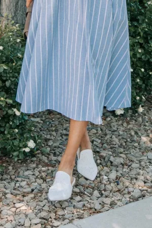 Grace Studded Mule in White