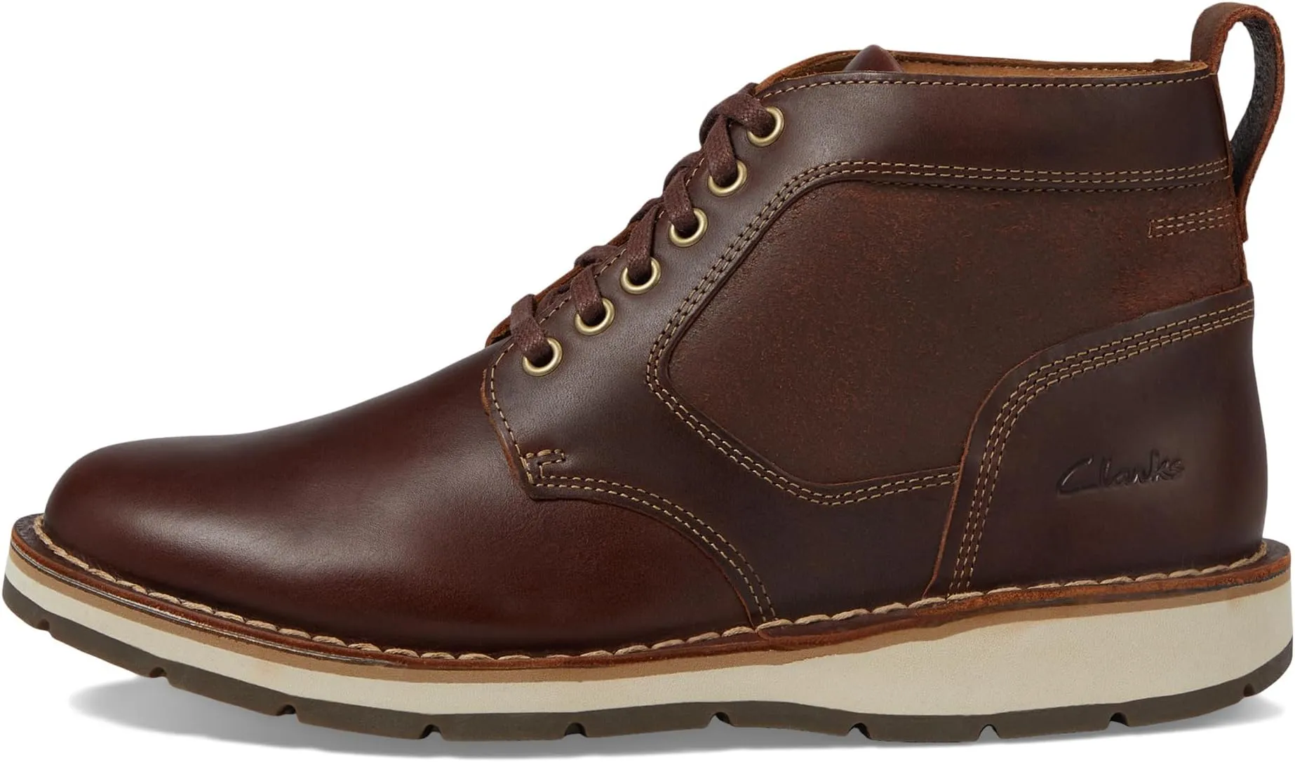 Gravelle Top Clarks ankle boots, brown leather