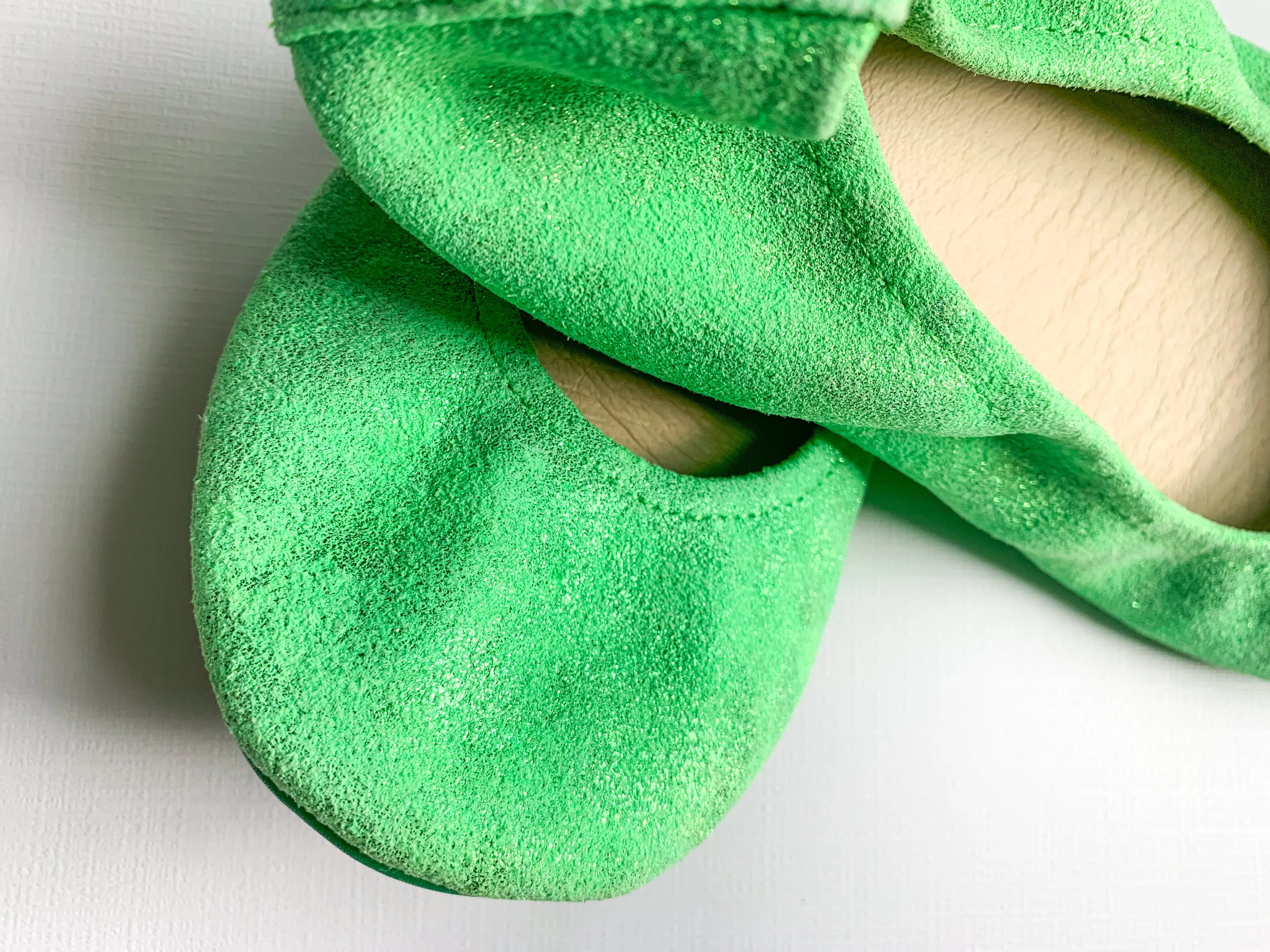 Green Neon Suede Glam