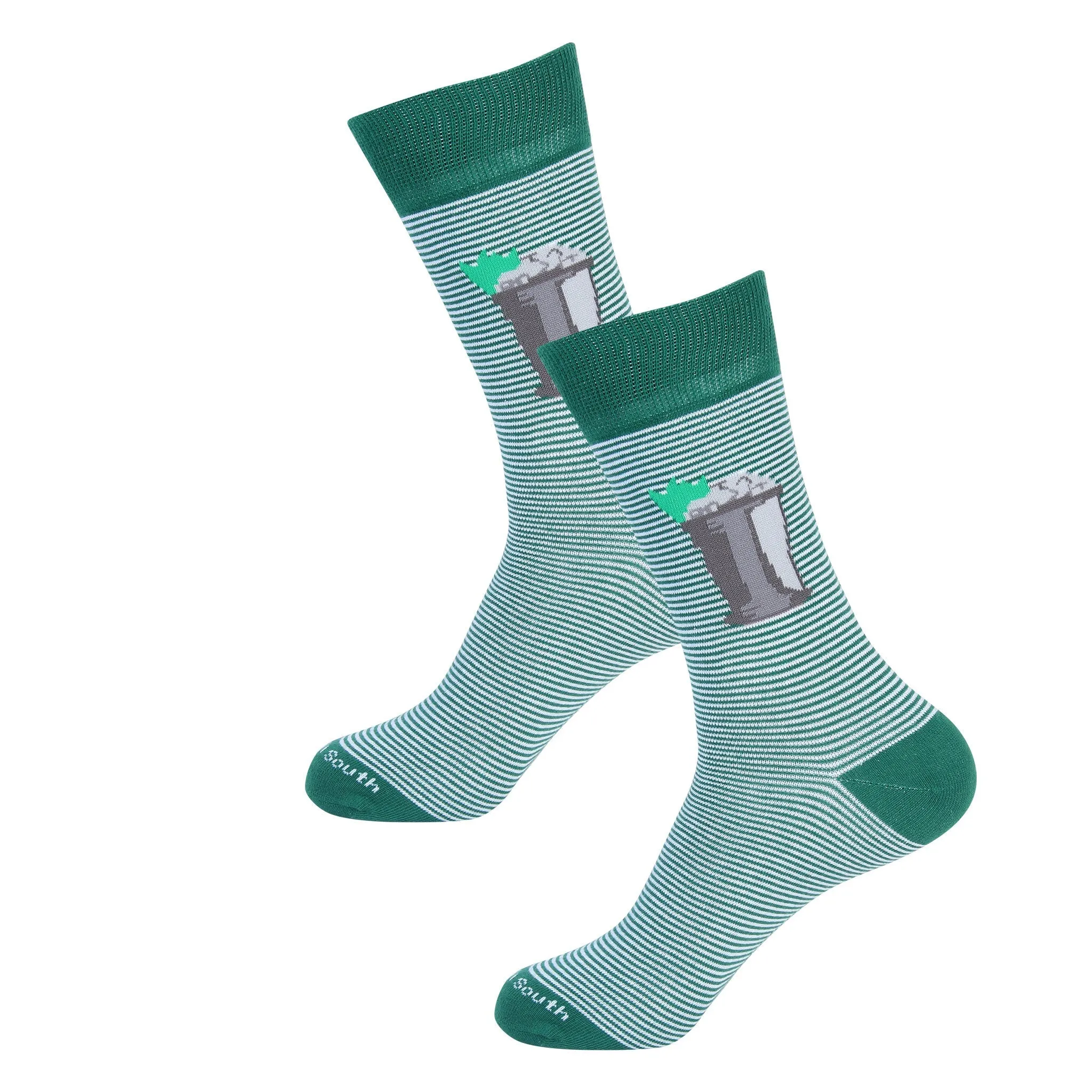 Green Striped Mint Julep Sock