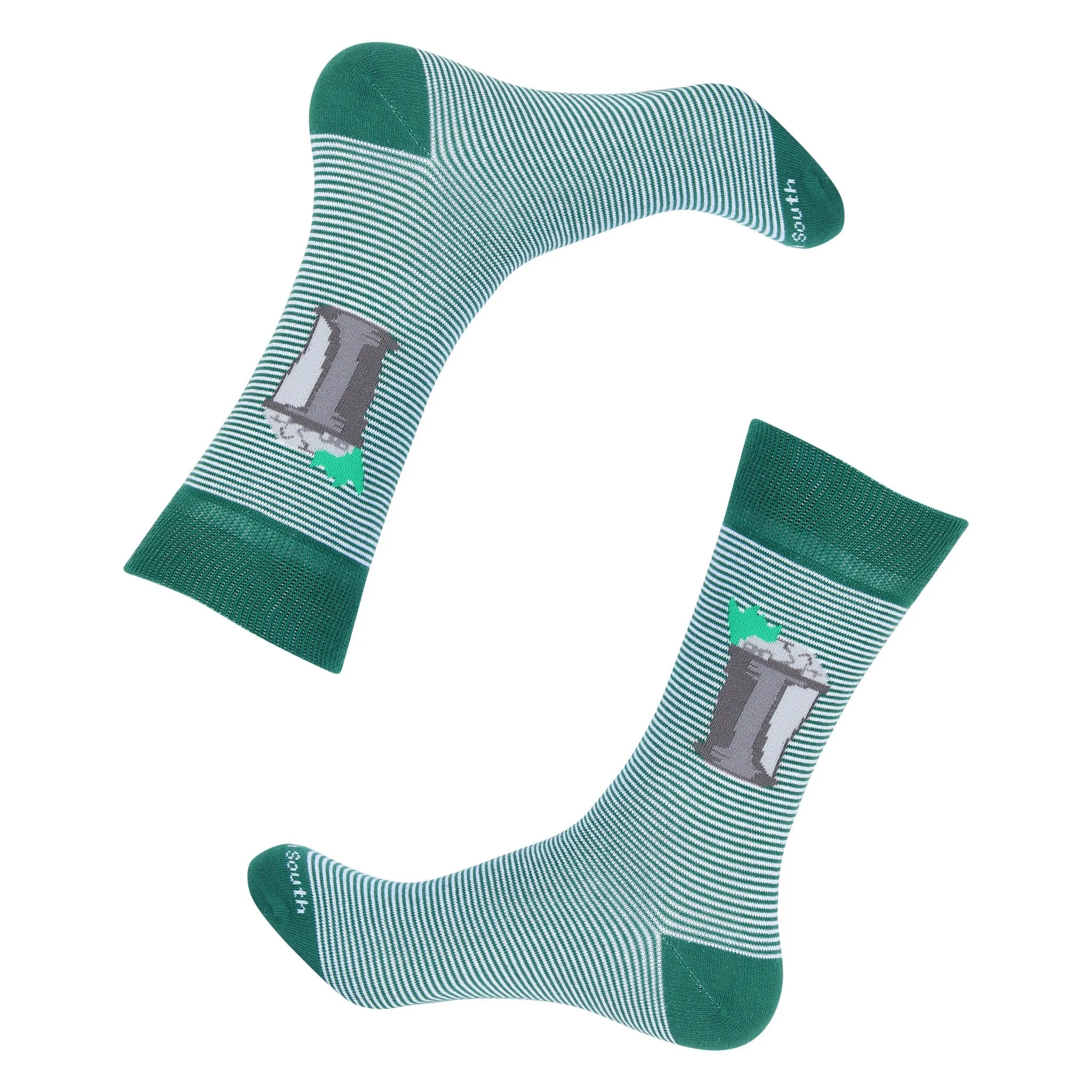Green Striped Mint Julep Sock