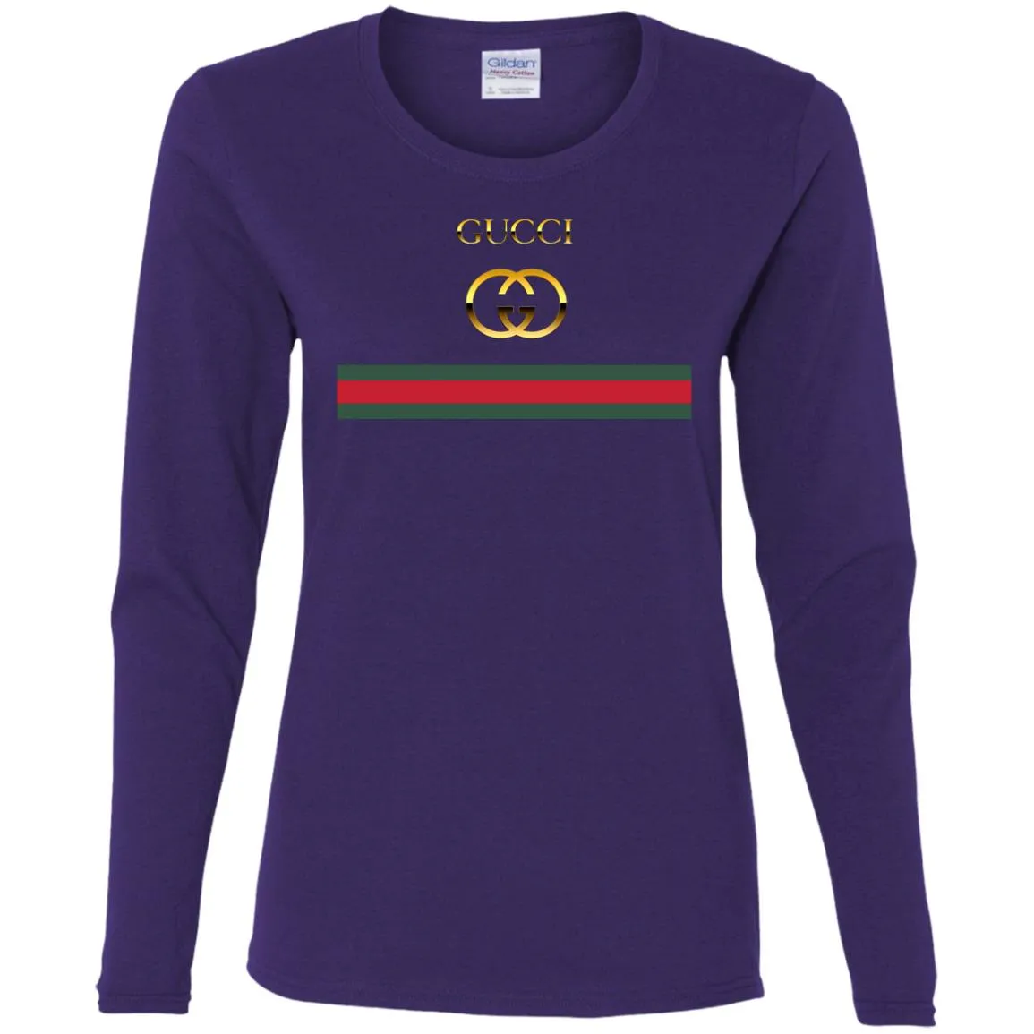 Gucci Logo Vintage Women Long Sleeve Shirt