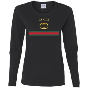 Gucci Logo Vintage Women Long Sleeve Shirt