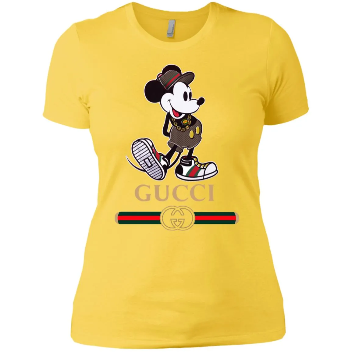 Gucci Mickey Kitty Beauty T-shirt Women Cotton T-Shirt