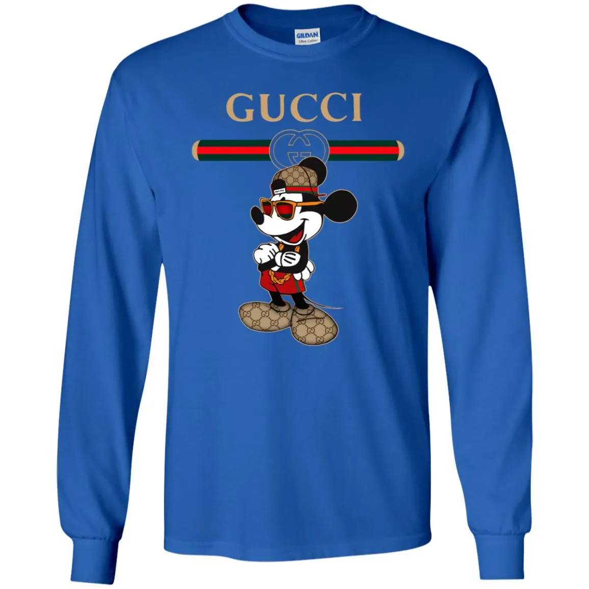Gucci Mickey New Style T-shirt Men Long Sleeve Shirt