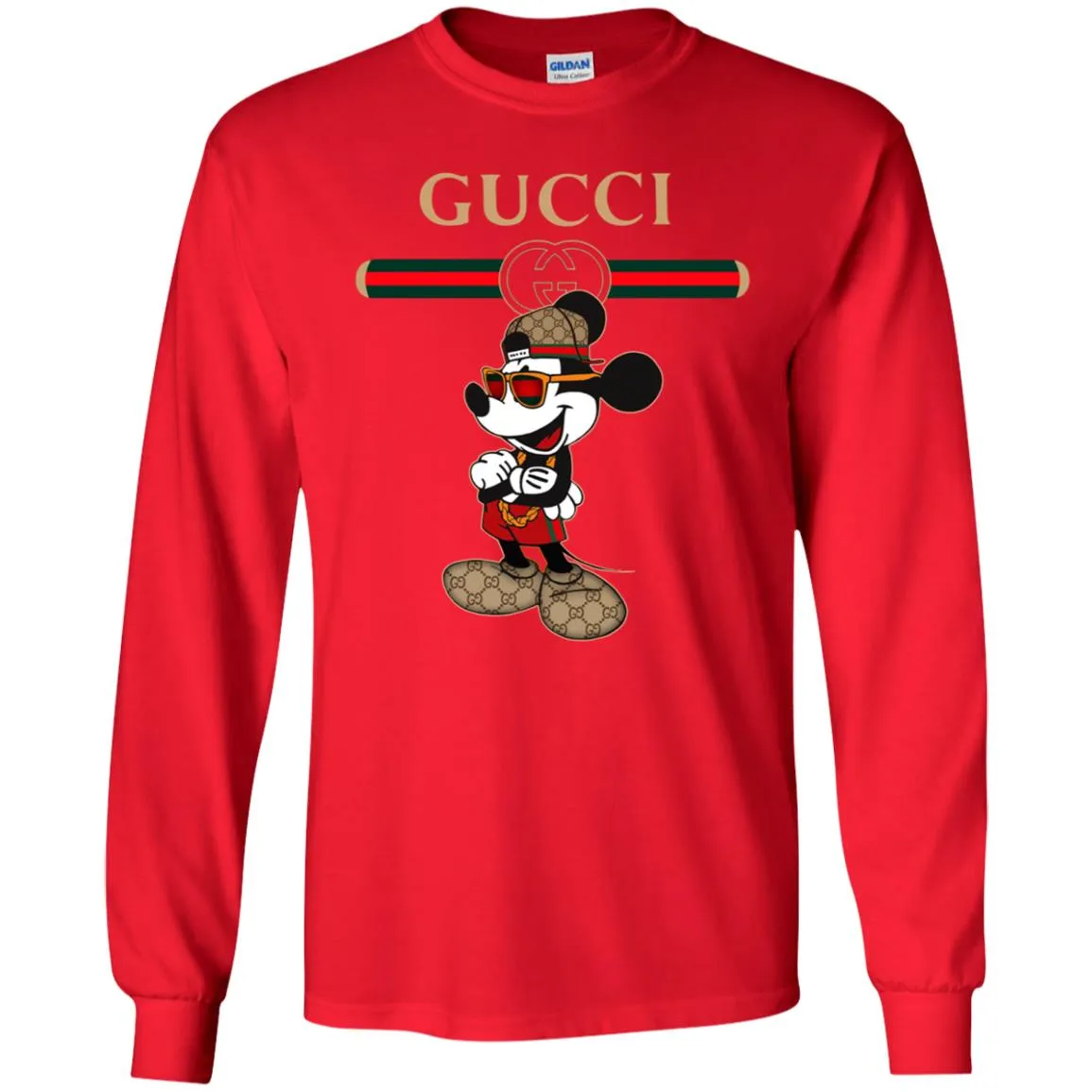 Gucci Mickey New Style T-shirt Men Long Sleeve Shirt