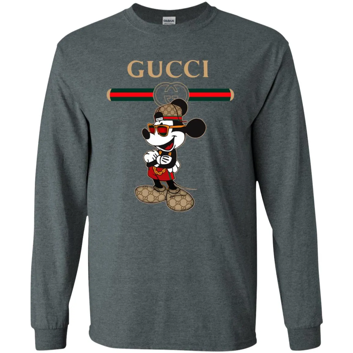 Gucci Mickey New Style T-shirt Men Long Sleeve Shirt