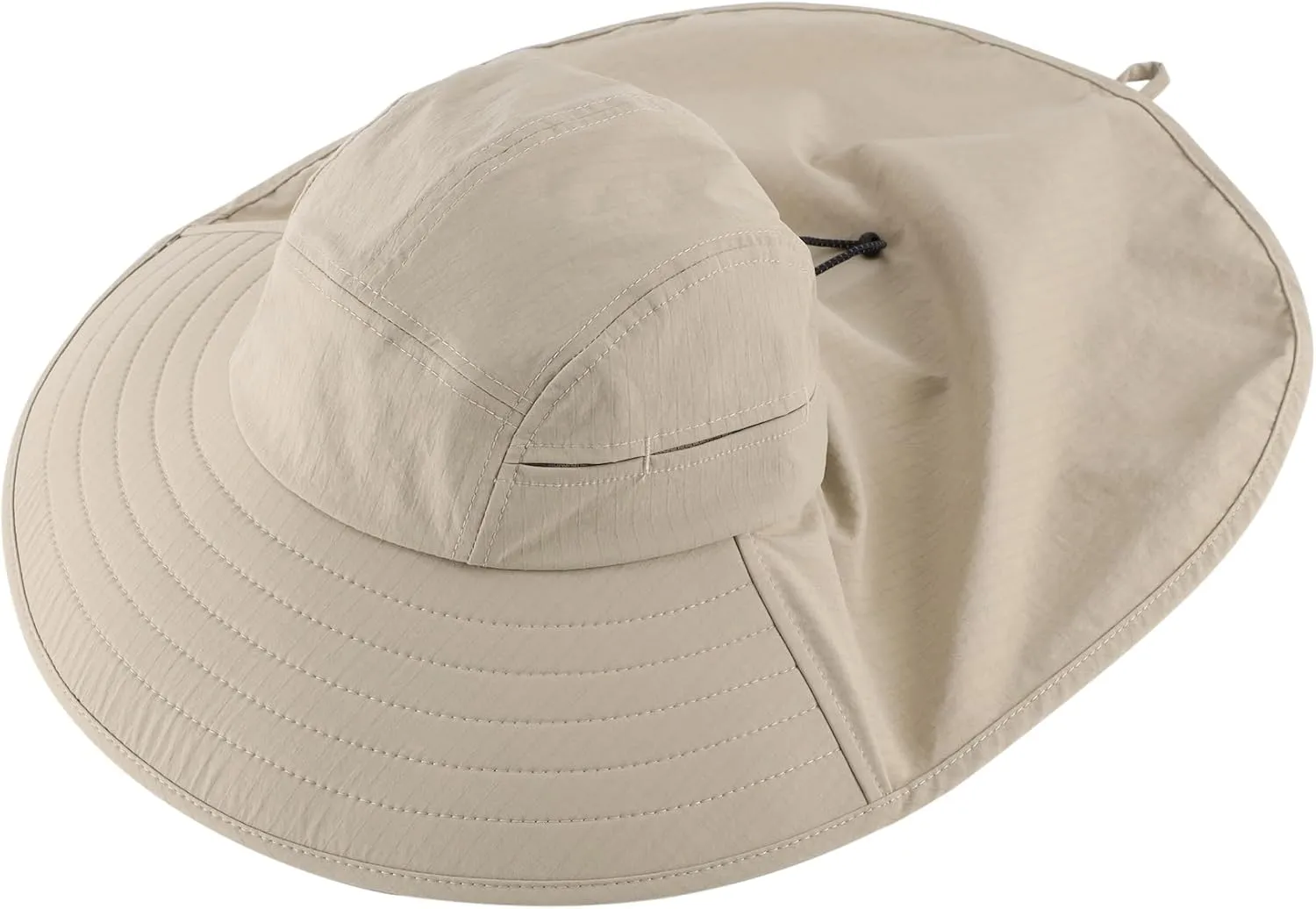 Home Prefer UPF 80  Sun Hat for Men Women Wide Brim Sun Hat with Neck Flap Summer Safari UV Protection Gardening Fishing Hat