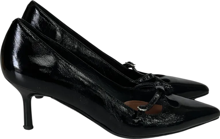 jonak Black Cross-strap Pumps UK 6 EU 39 👠