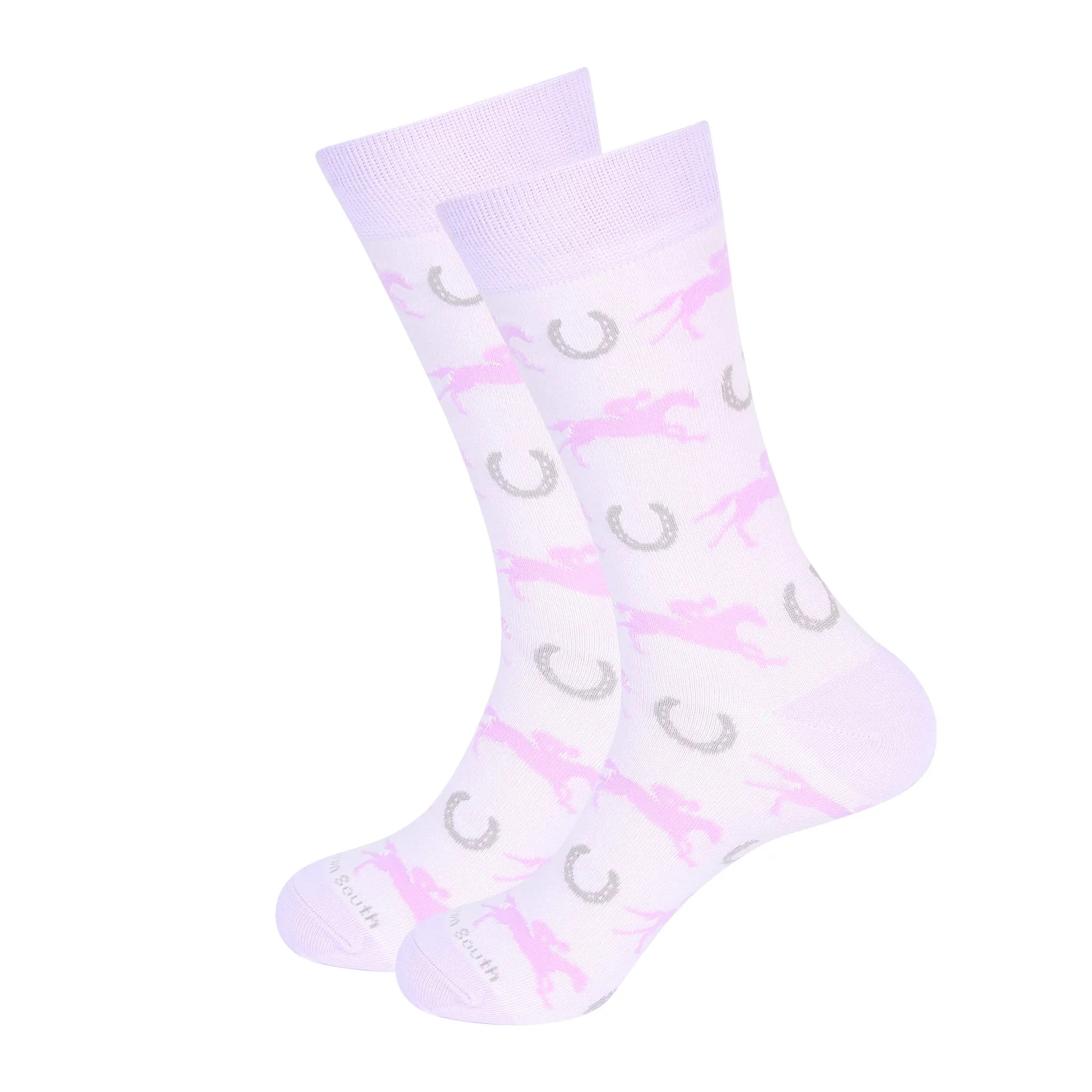 Kentucky Derby and Horseshoe sock - Purple