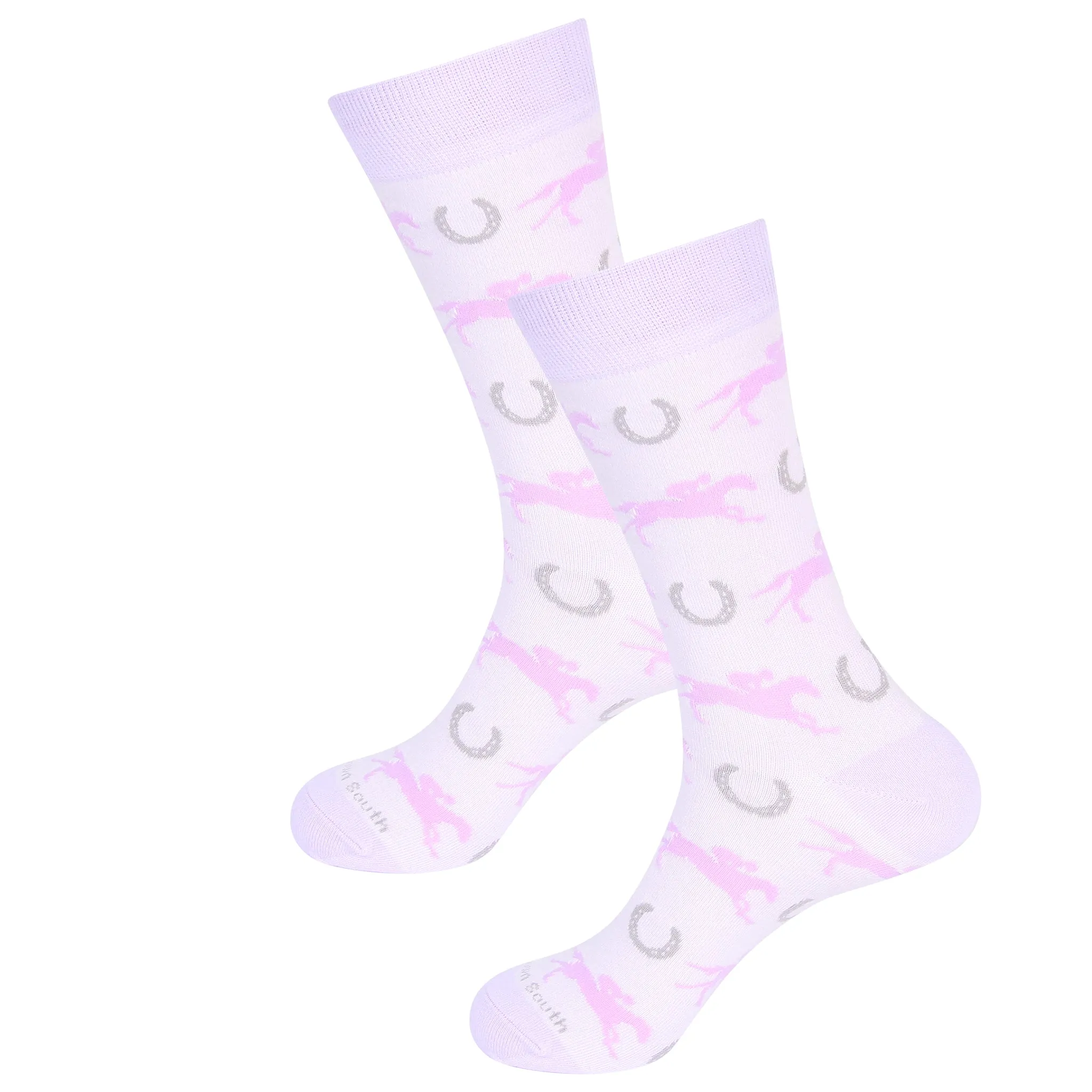 Kentucky Derby and Horseshoe sock - Purple