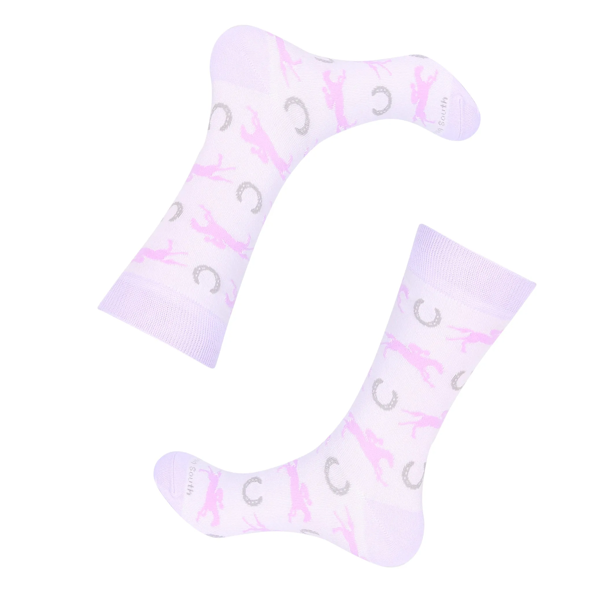 Kentucky Derby and Horseshoe sock - Purple