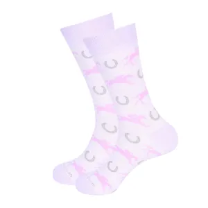 Kentucky Derby and Horseshoe sock - Purple