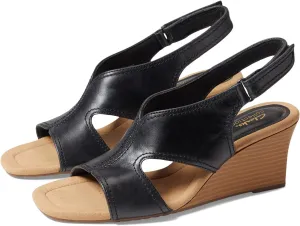 Kyarra Aster Clarks sandals, black leather