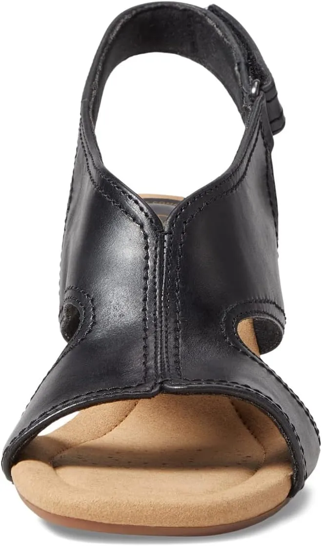 Kyarra Aster Clarks sandals, black leather