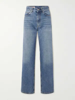 Lily high-rise wide-leg jeans