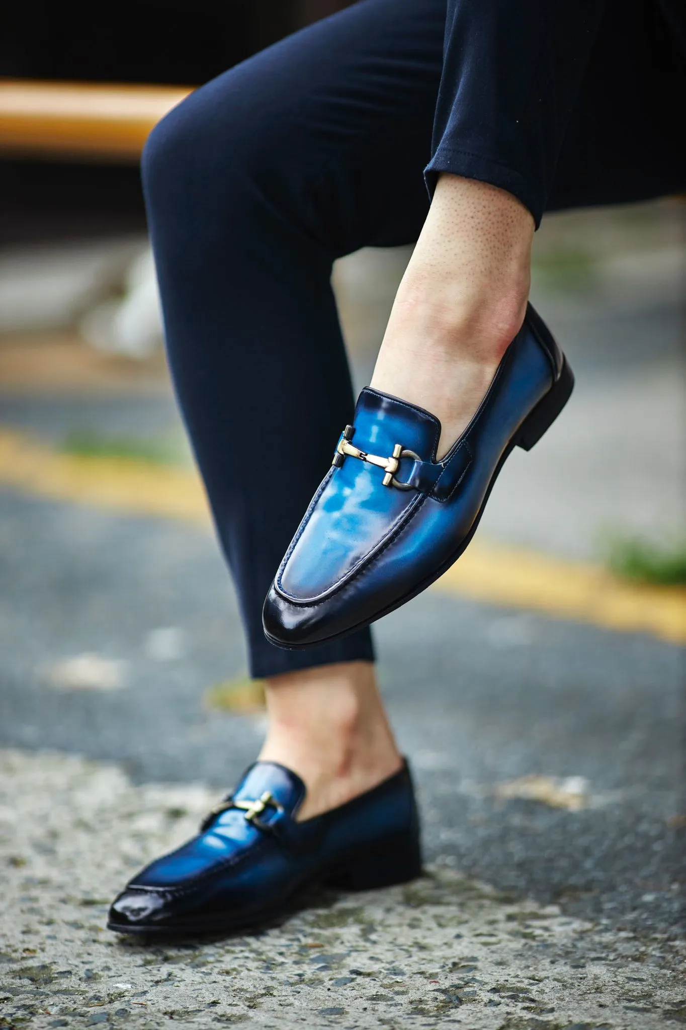 Louis Blue Special Edition Neolite Buckle Loafer