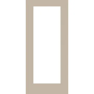 Mahogany Grain Fiberglass Entry Door Slab (Full Lite)