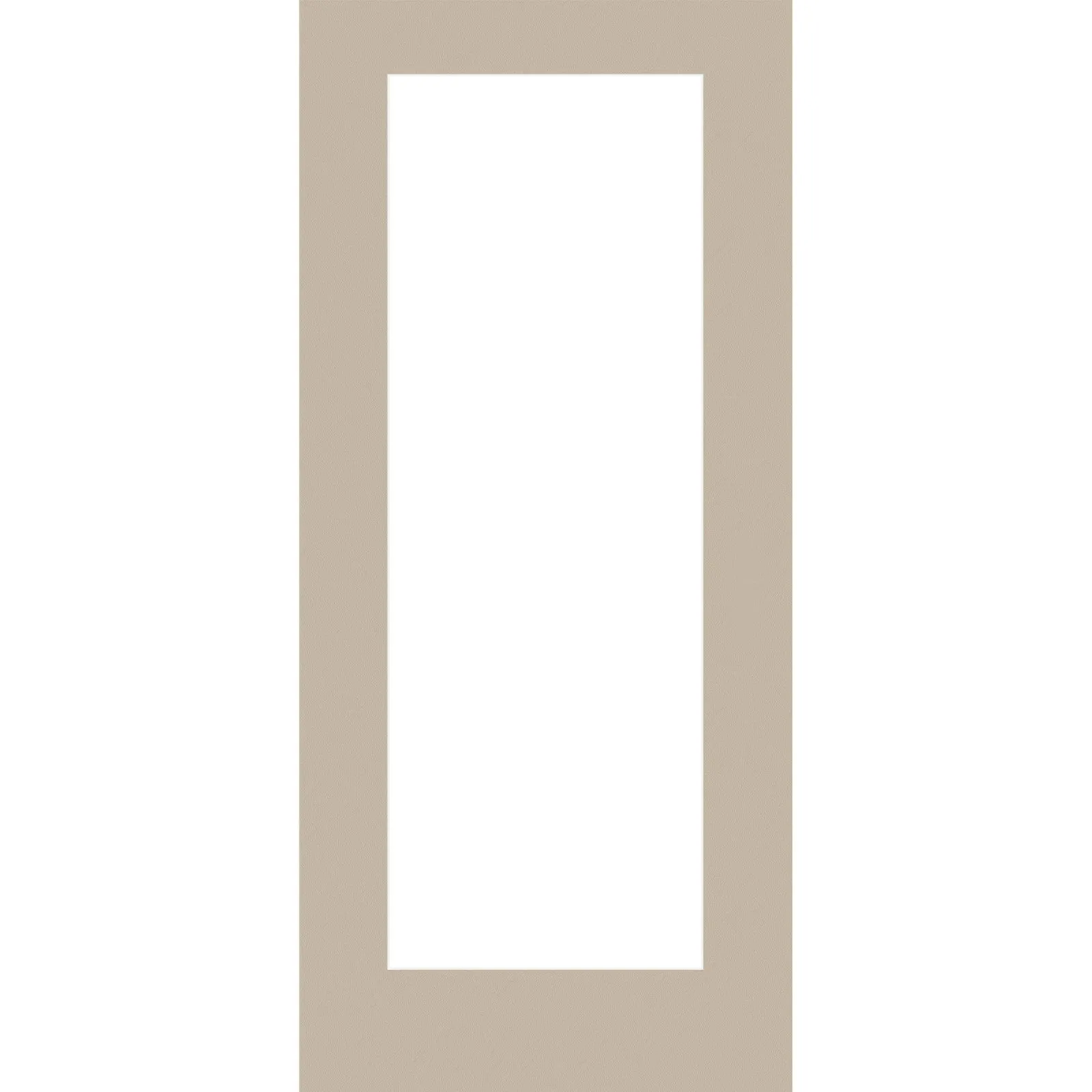Mahogany Grain Fiberglass Entry Door Slab (Full Lite)