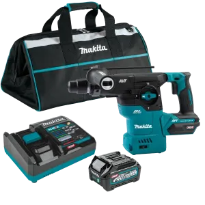 Makita GRH08M1 40V max XGT® Brushless Cordless 1‑3/16" SDS‑PLUS AVT® Rotary Hammer Kit, AFT®, AWS® Capable (4.0Ah)