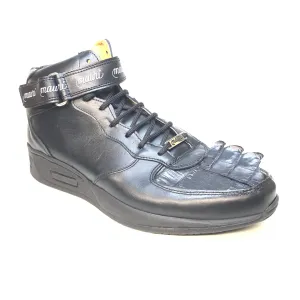 Mauri - M764 Black Crocodile Tail Sneakers