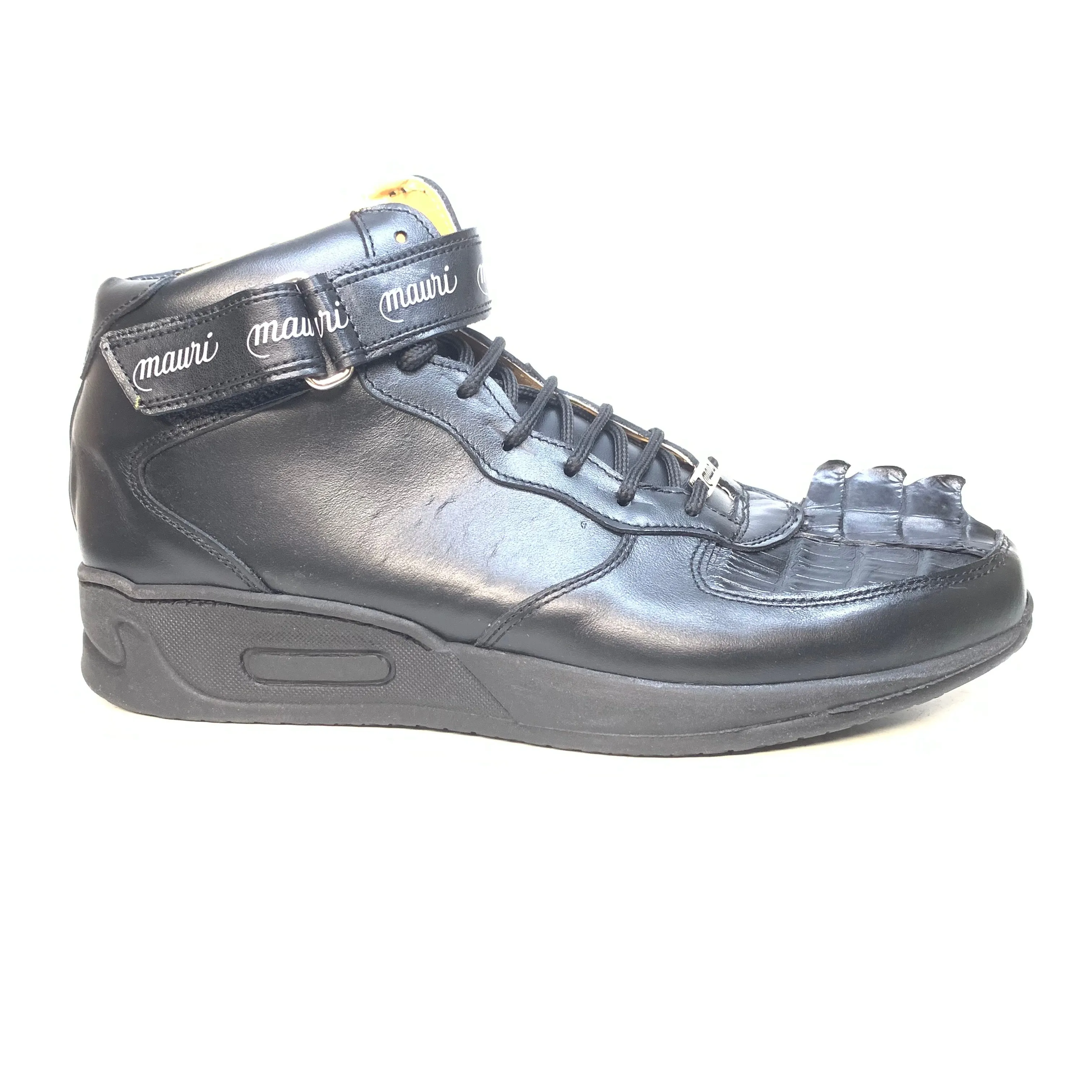 Mauri - M764 Black Crocodile Tail Sneakers