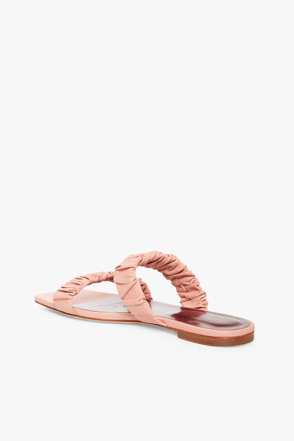 MAYA RUCHED SANDAL | DARK BLUSH