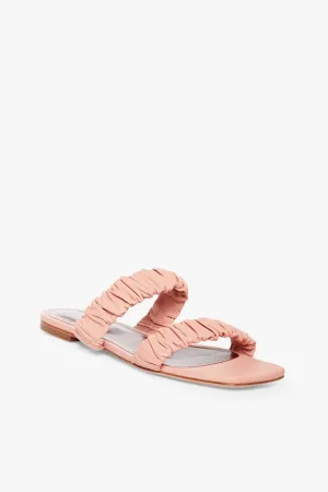 MAYA RUCHED SANDAL | DARK BLUSH