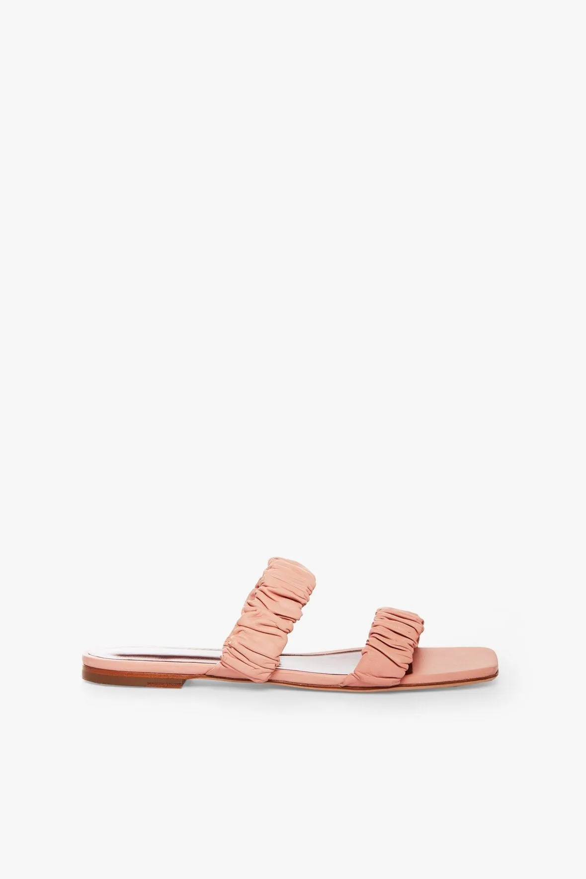 MAYA RUCHED SANDAL | DARK BLUSH