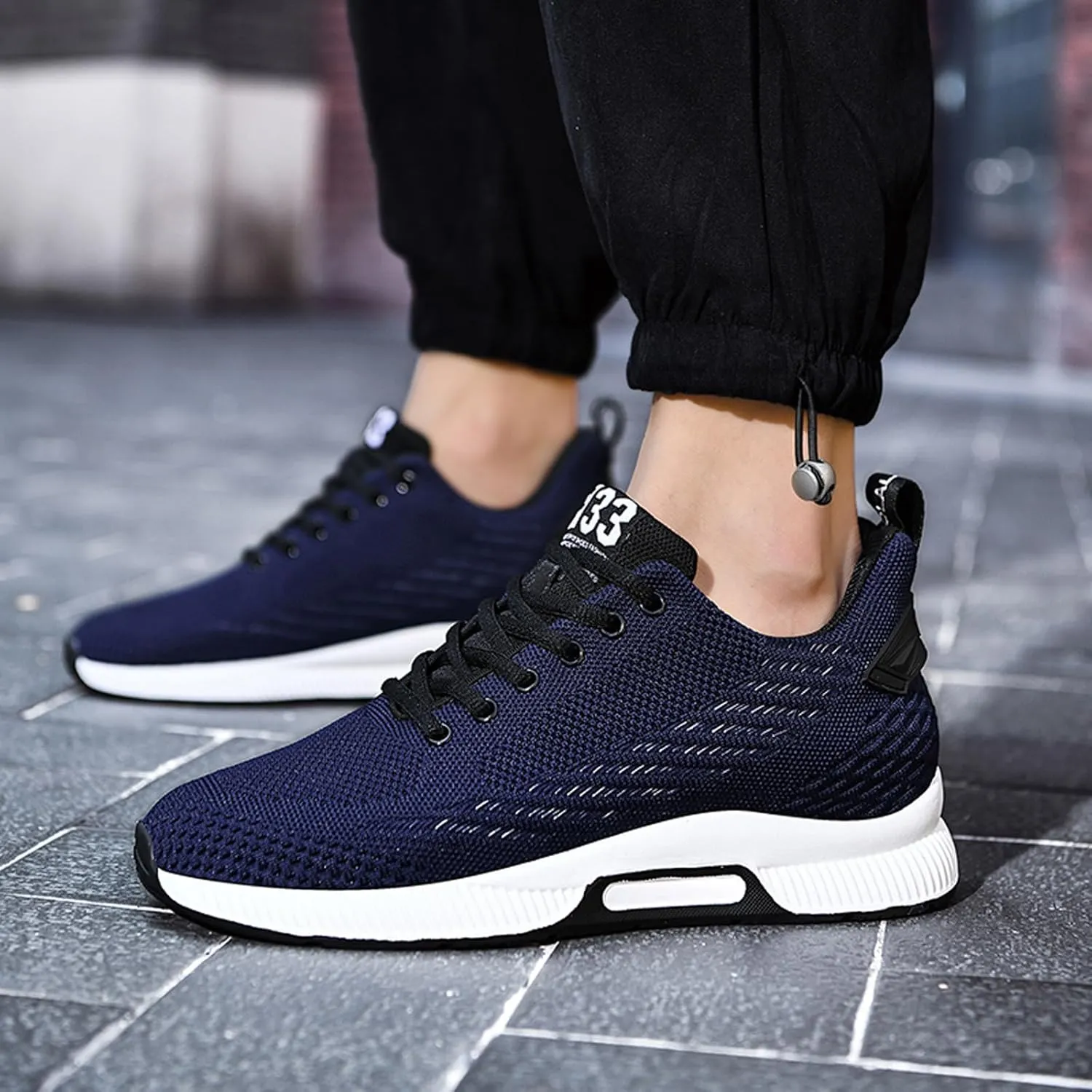 Men Elevator Sneakers Invisible Height Increasing 2.4 Inches Taller Elevator Sports Women Mesh Breathable Outdoor Casual Lace up Fashion Shoes