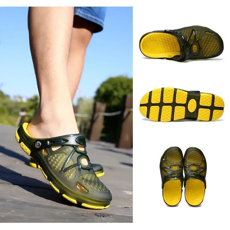 Men's Beach Sandals Breathable Mesh Beach Slipper