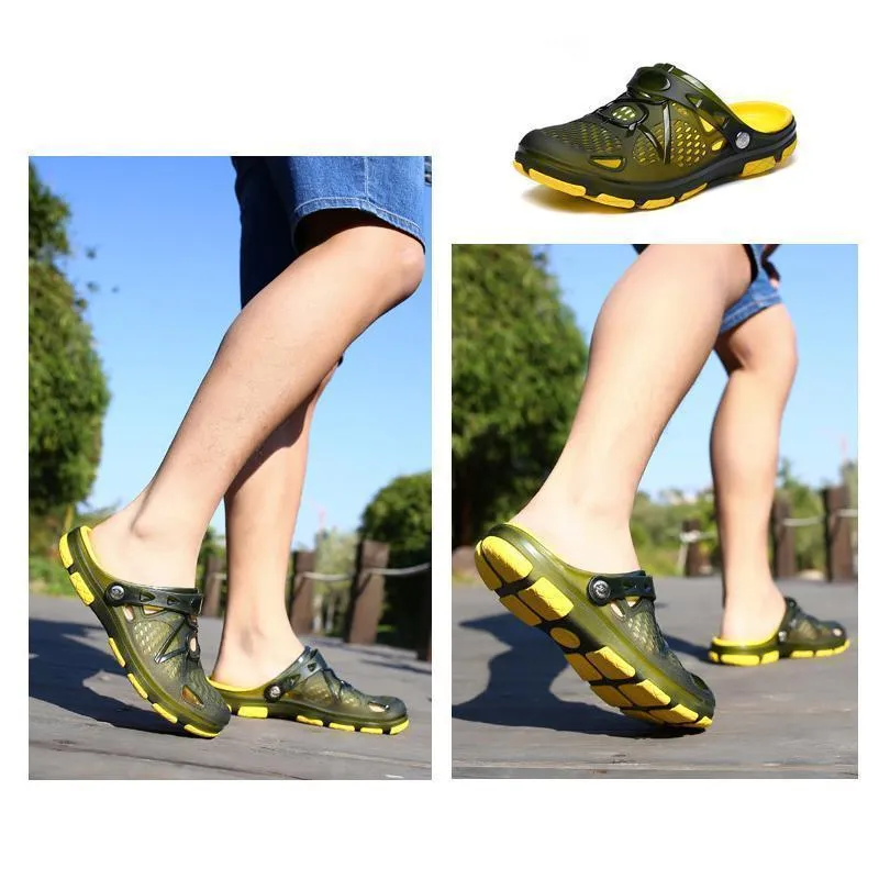 Men's Beach Sandals Breathable Mesh Beach Slipper