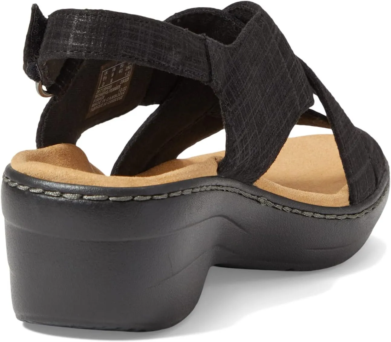 Merliah Echo Clarks Sandals, Black Interest