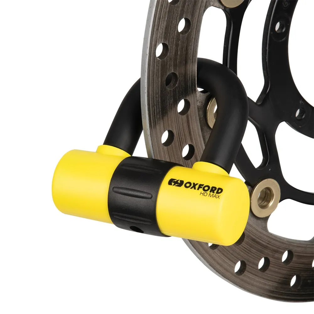 Oxford HD Max Yellow Security Motorcycle Disc Lock