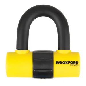 Oxford HD Max Yellow Security Motorcycle Disc Lock