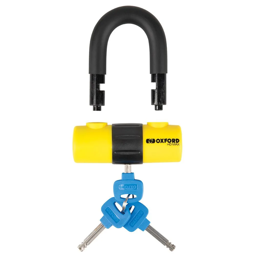 Oxford HD Max Yellow Security Motorcycle Disc Lock