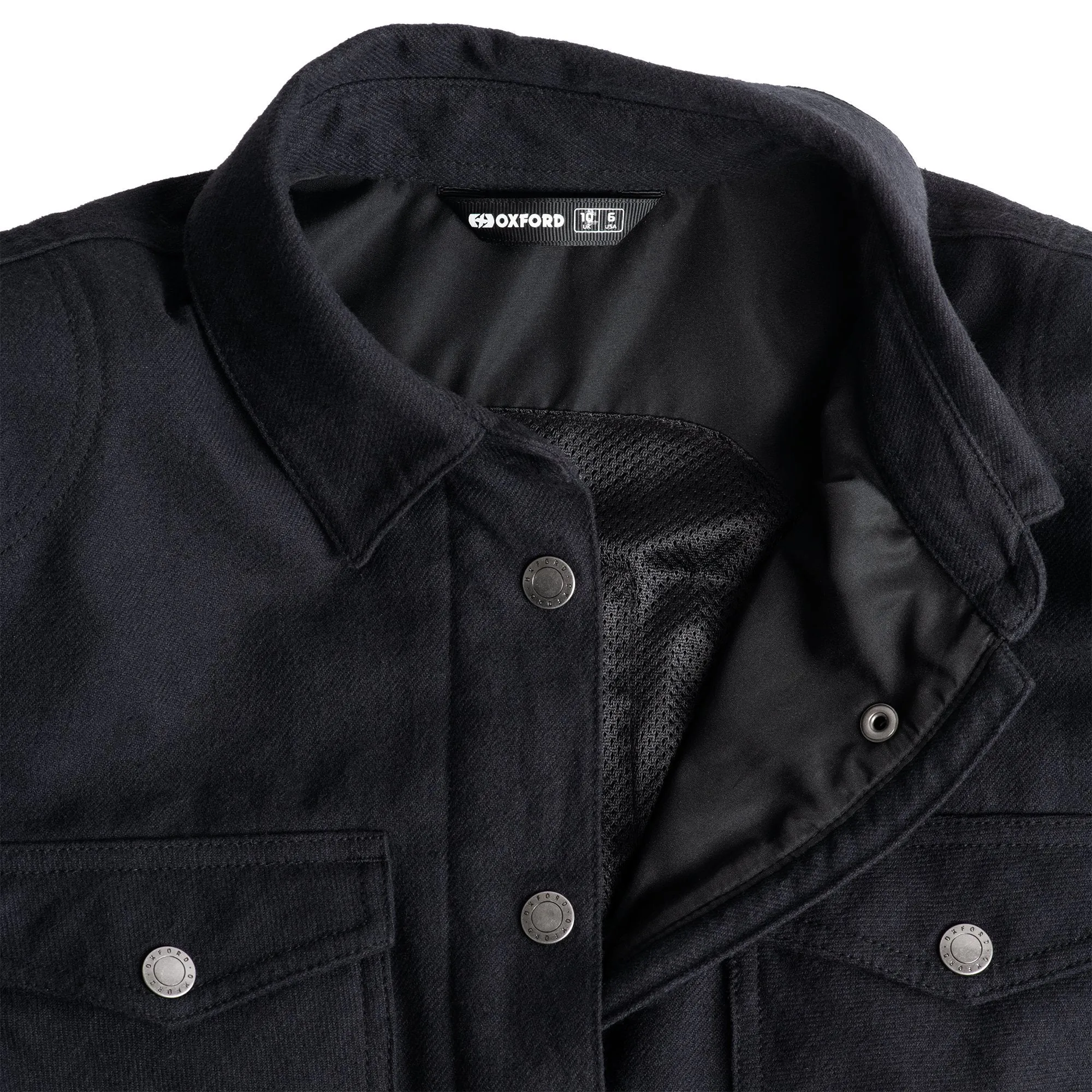 Oxford Kickback 2.0 Woman Shirt Black Sleek Riding Elegance