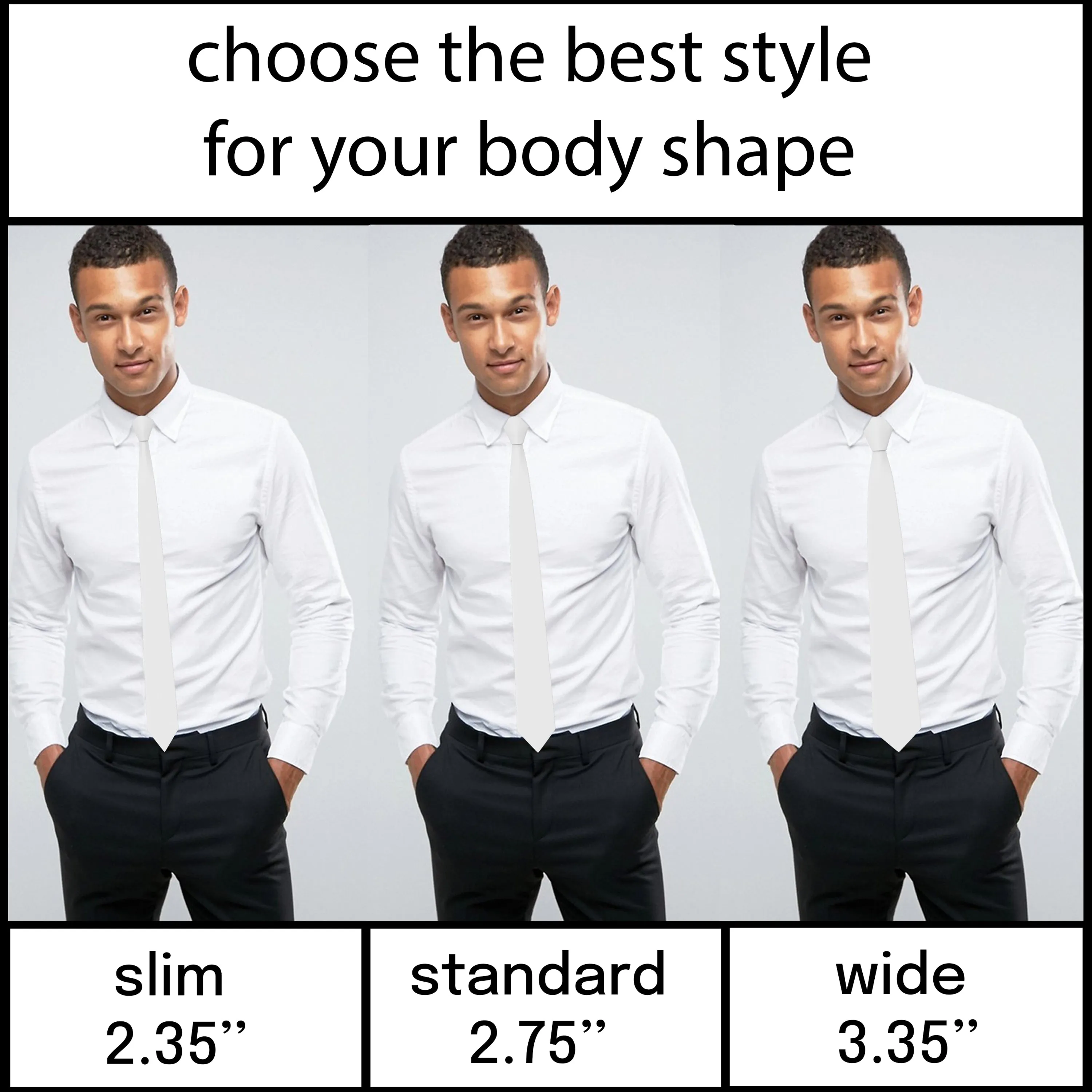 Oxford White Necktie