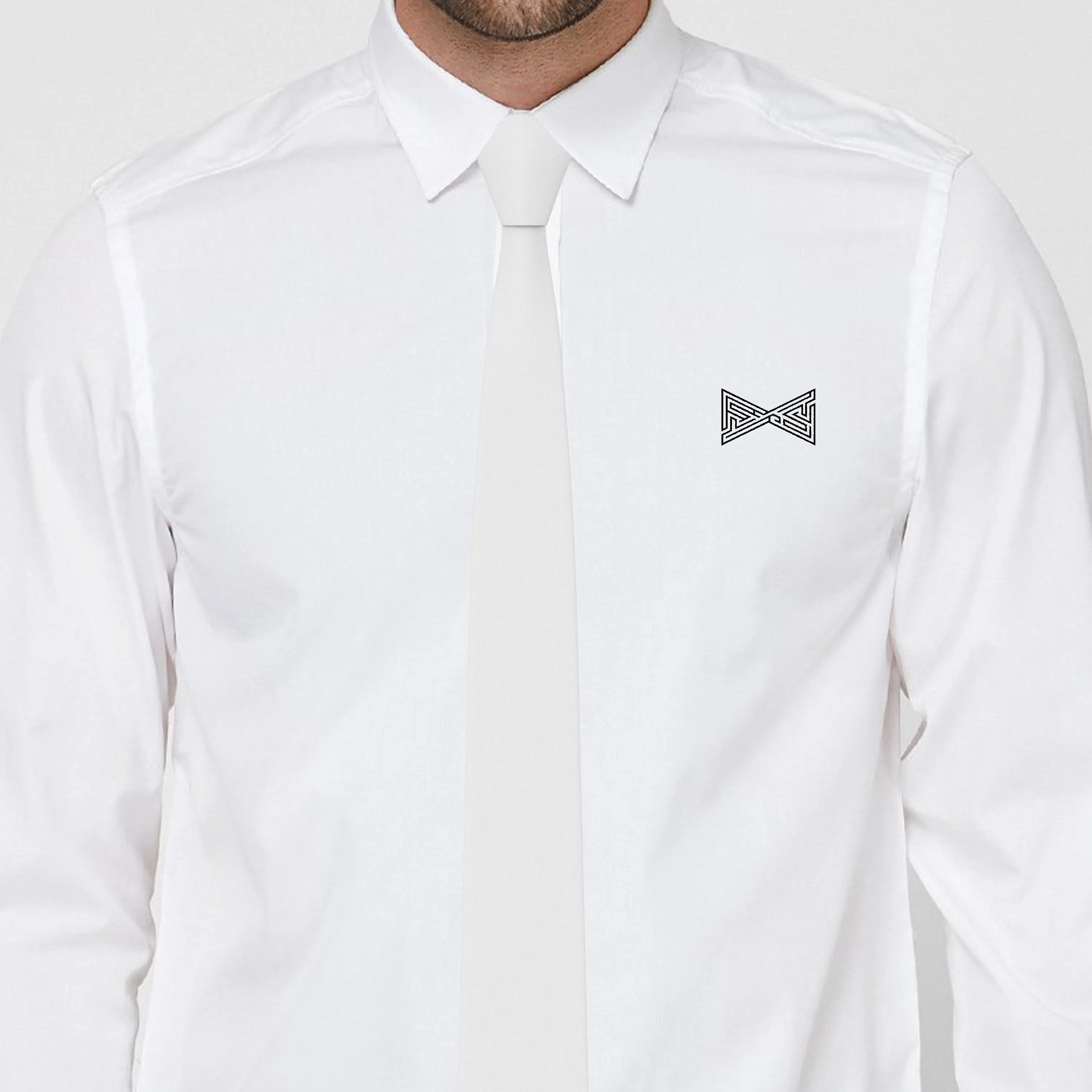 Oxford White Necktie