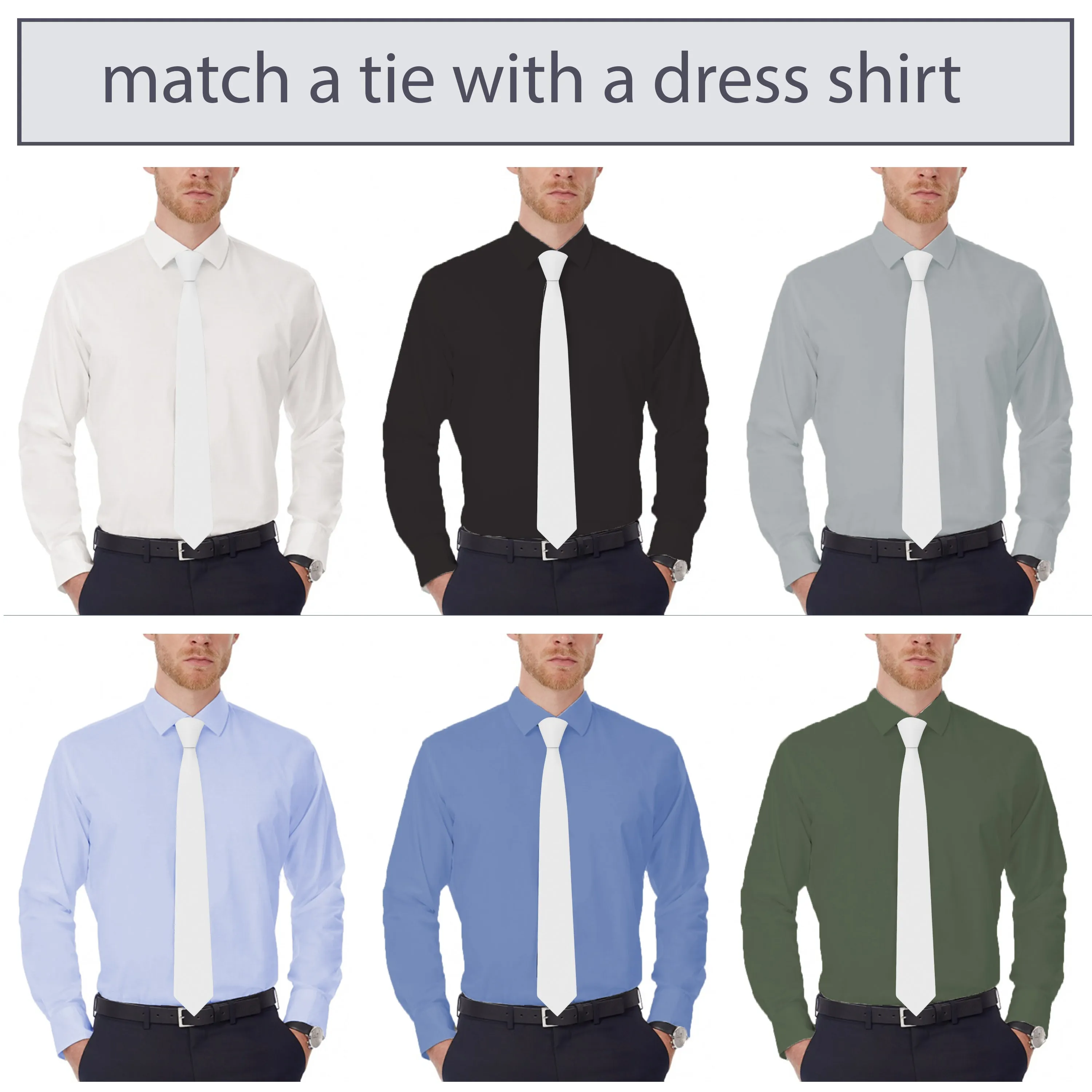 Oxford White Necktie