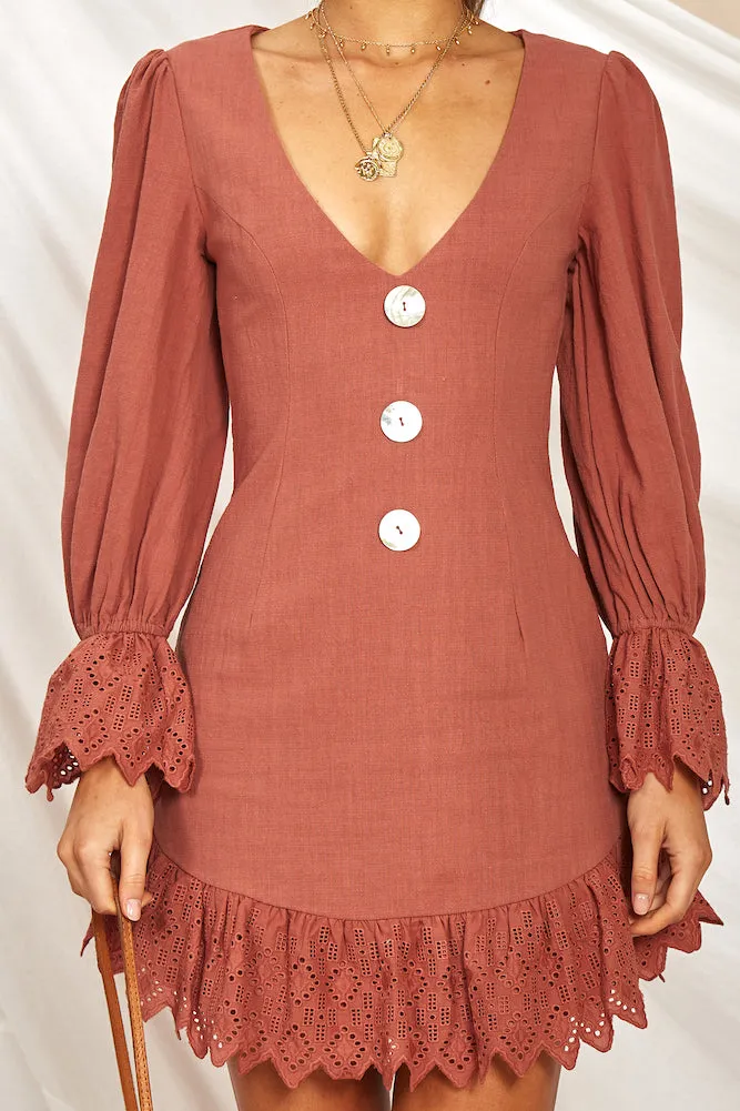 Peachy Keen Dress Rose