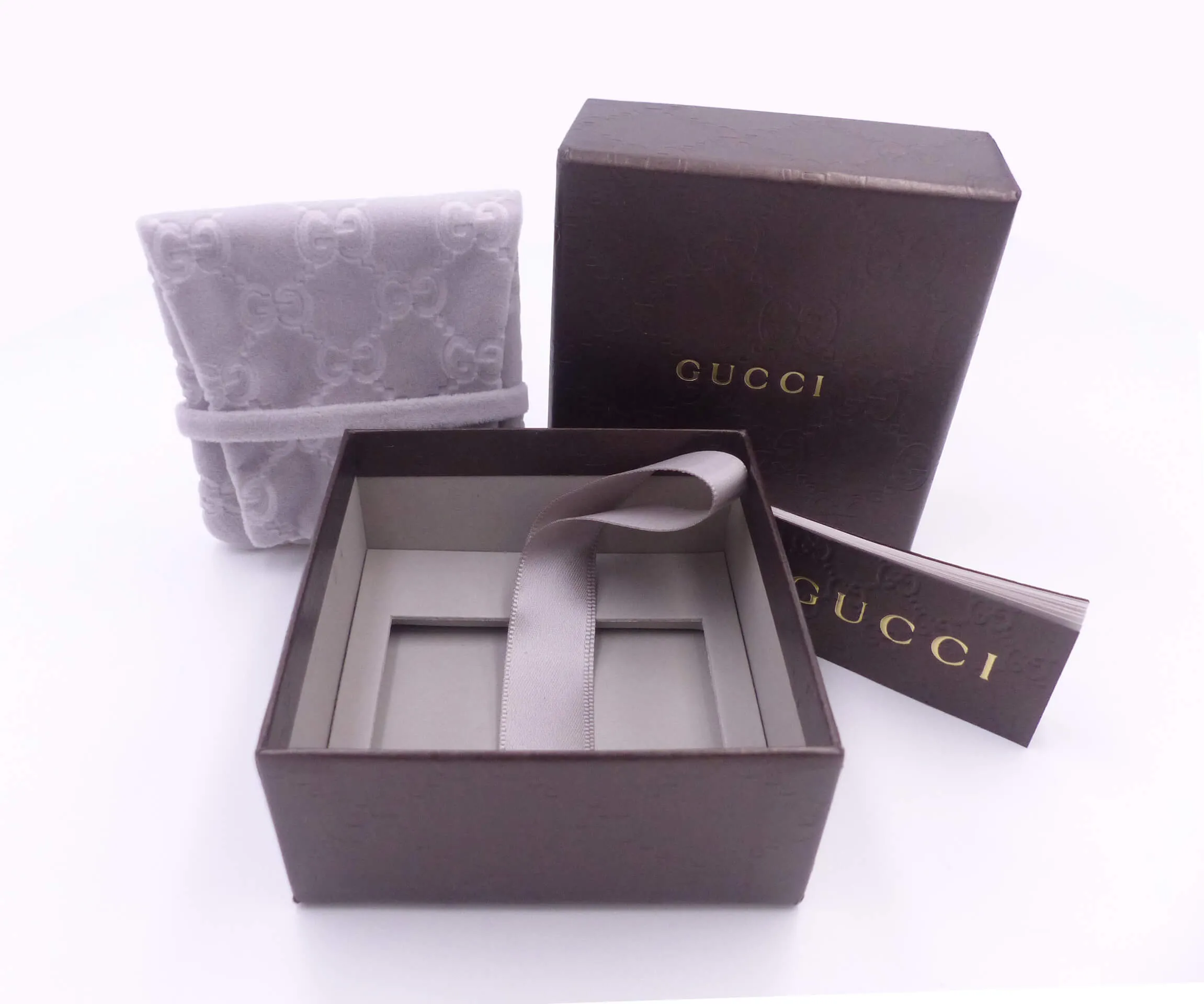 Pre-Owned Gucci G Ring 925 Sterling Silver Size 12 US