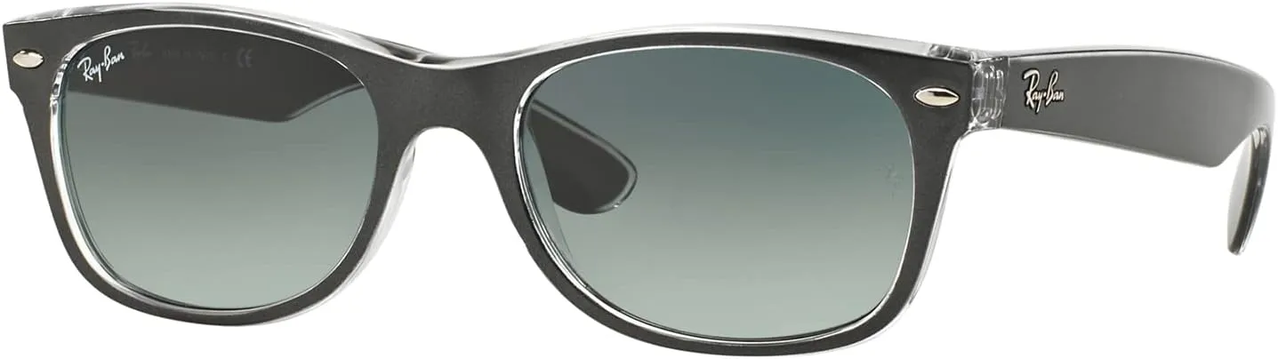 Ray-Ban RB2132 NEW WAYFARER Square Sunglasses For Men For Women   BUNDLE with Designer iWear Eyewear Care Kit