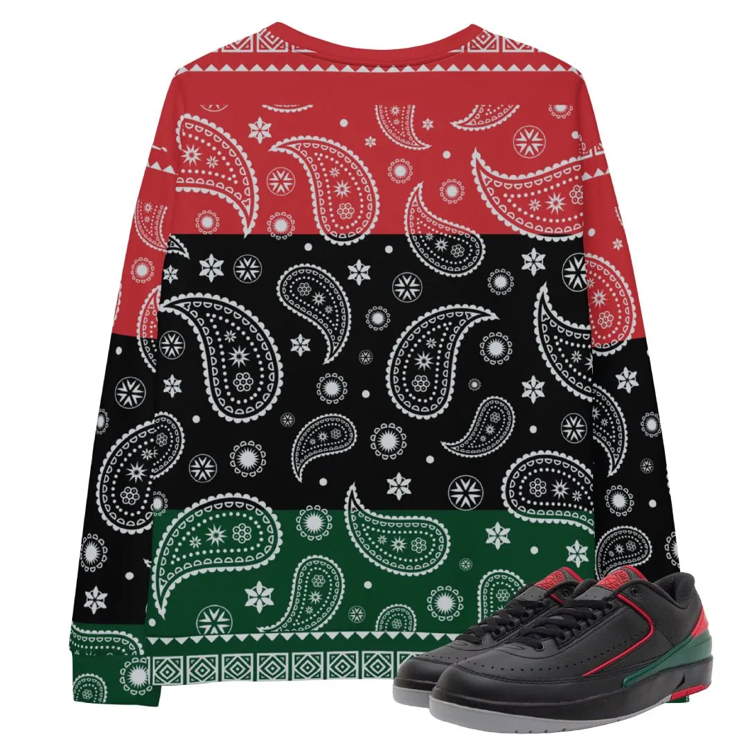 Retro 2 Low Gucci Fight Paisley Sweatshirt