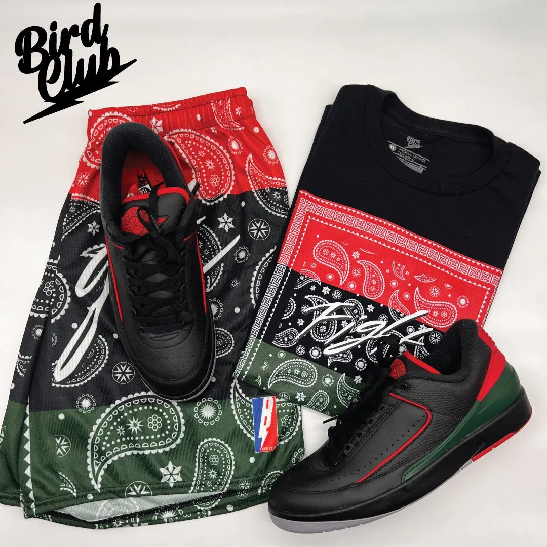 Retro 2 Low Gucci Paisley Mesh Shorts