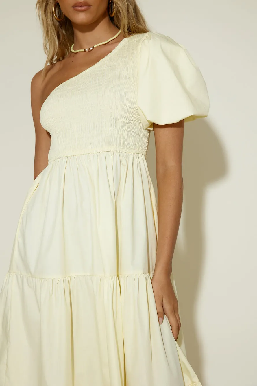 Strawberry Daiquiri Maxi Dress Yellow