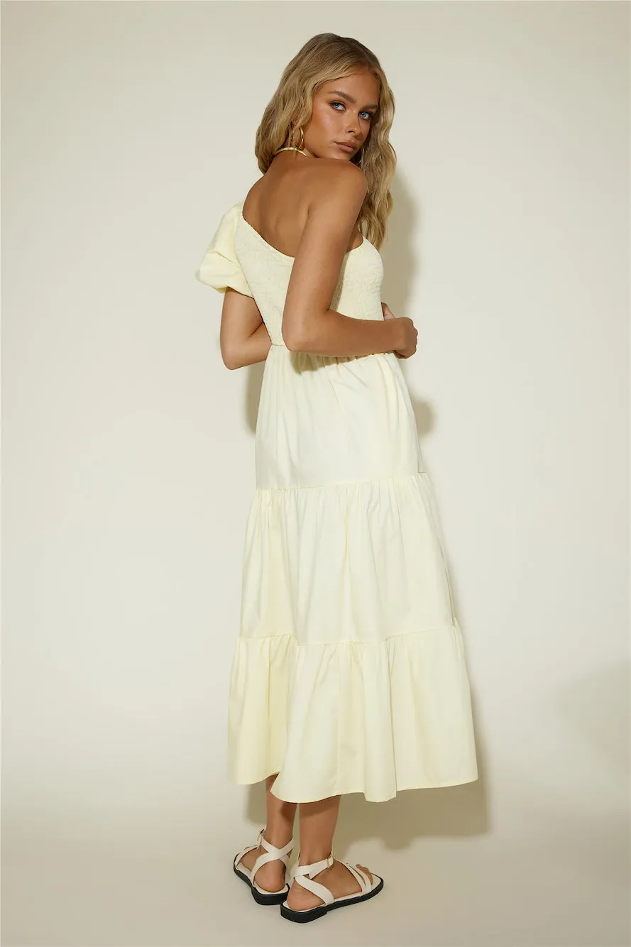 Strawberry Daiquiri Maxi Dress Yellow