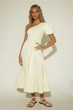 Strawberry Daiquiri Maxi Dress Yellow