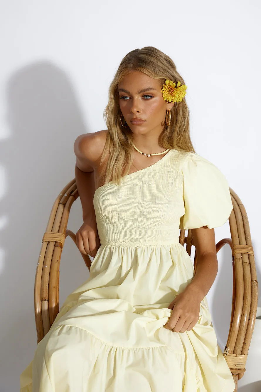 Strawberry Daiquiri Maxi Dress Yellow